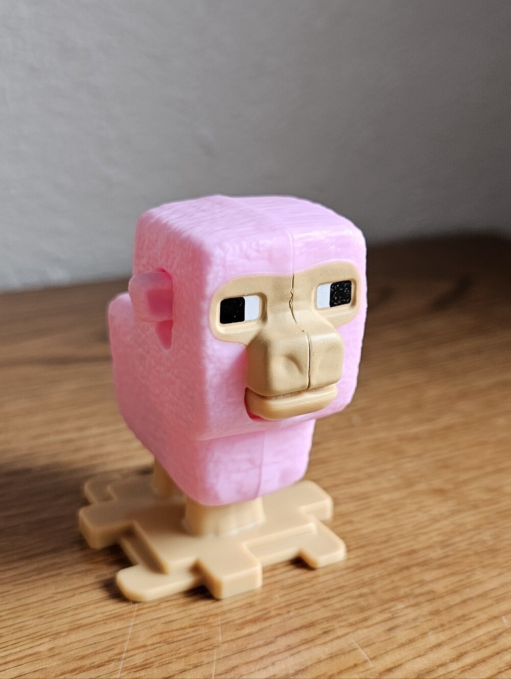4/$10 Minecraft Pink Sheep Block Fugure Toy Mcdonald's